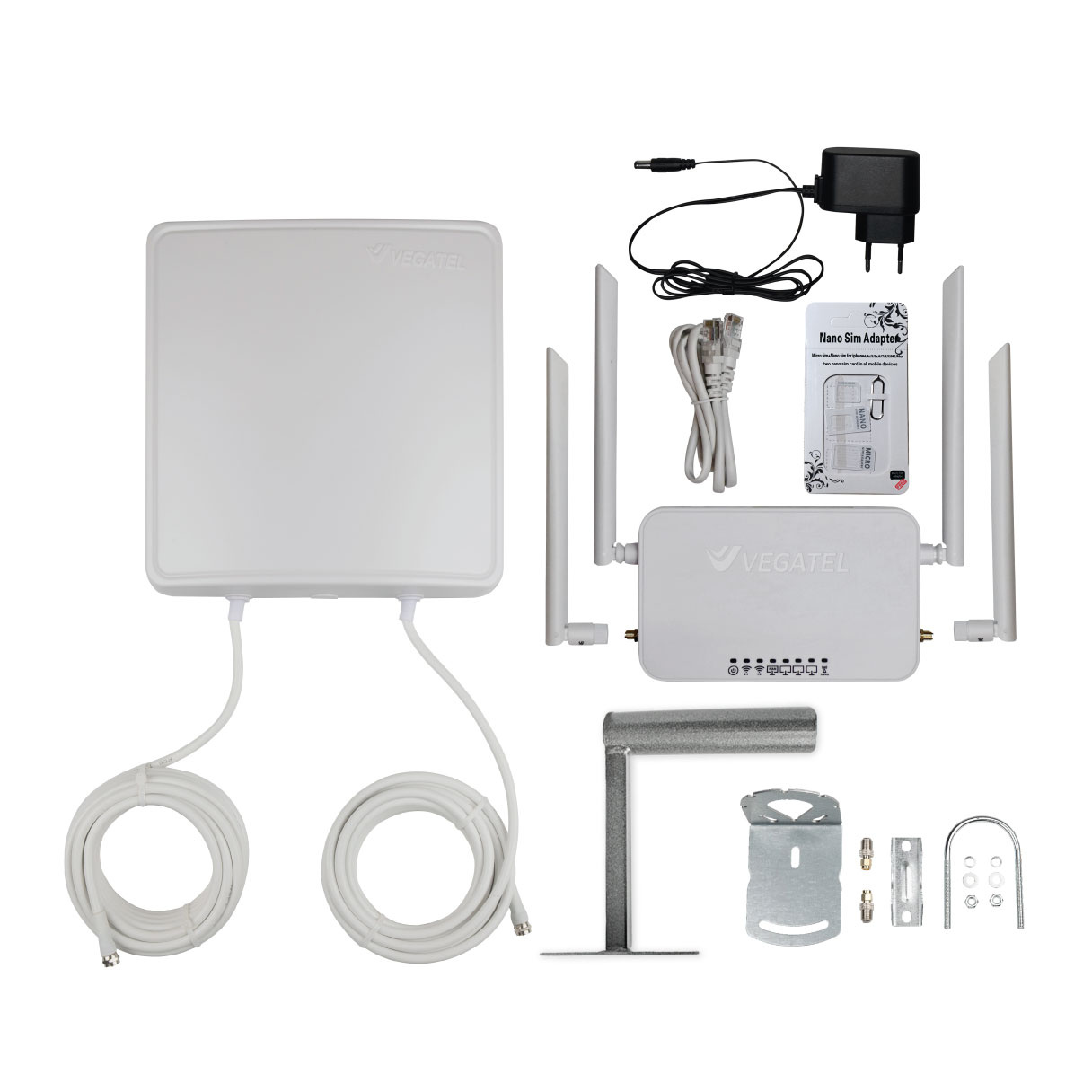 Комплект с роутером VEGATEL VR6-PO-15 (F – SMA)